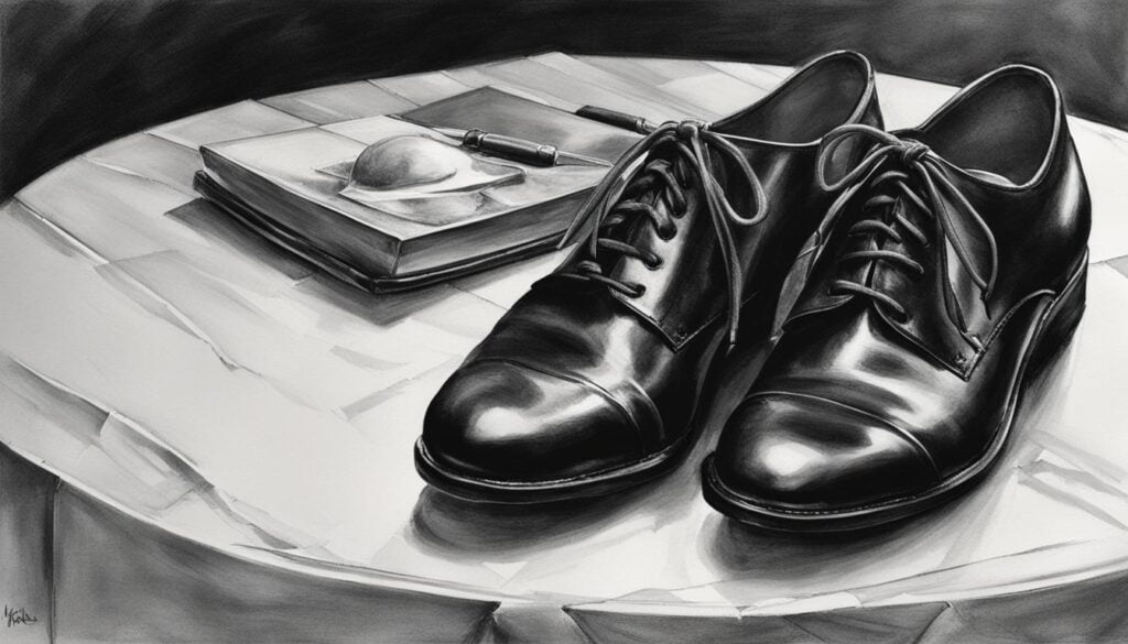 chaussures sur une table chaussures sur une table