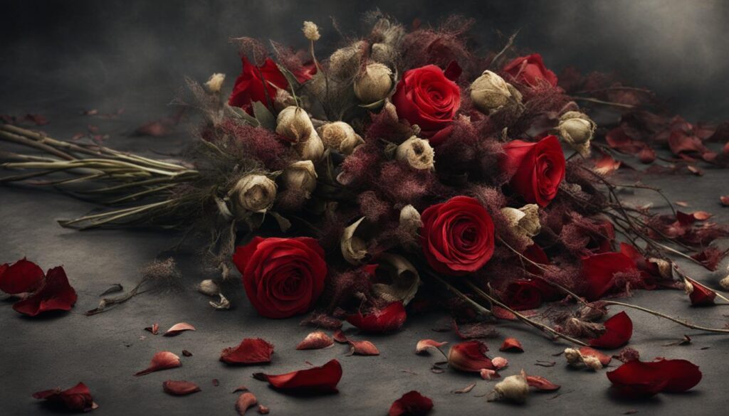 symbolique des fleurs mortes