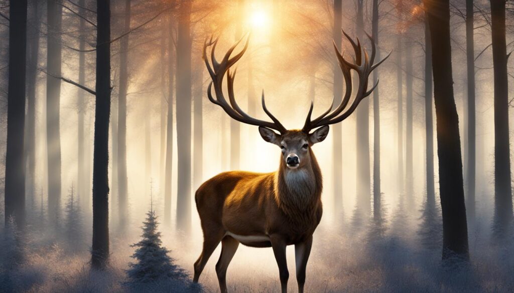 voir un cerf porte-bonheur