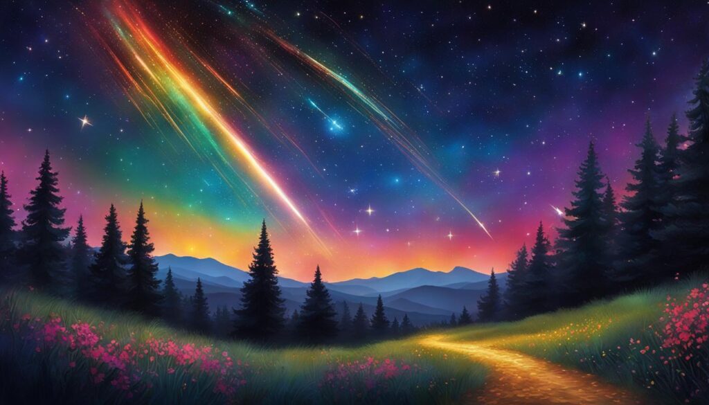 voir une étoile filante porte-bonheur