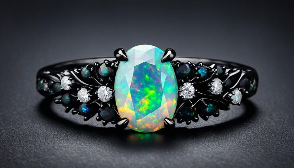 Bague de fiançailles en opale et superstitions associées