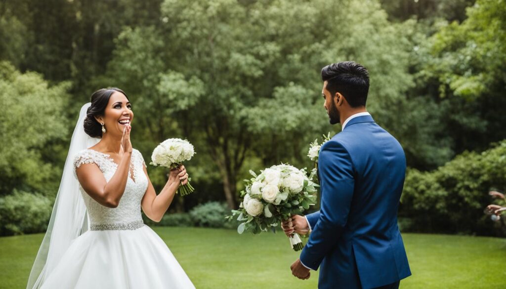 La première rencontre des mariés La première rencontre des mariés