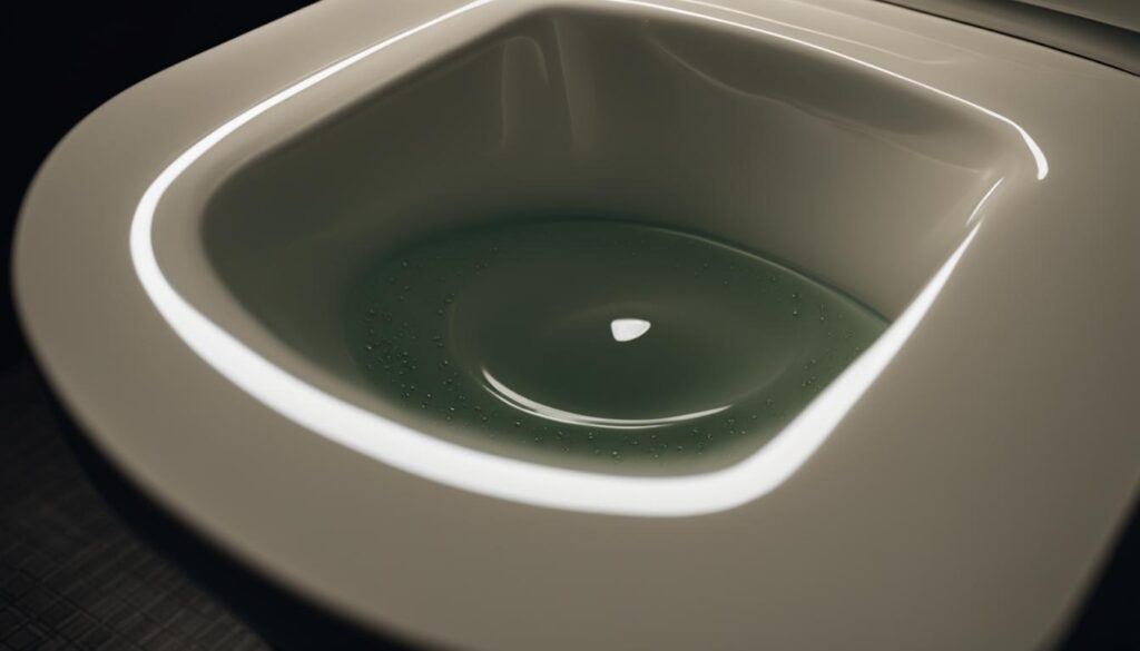 Lunette des toilettes relevée