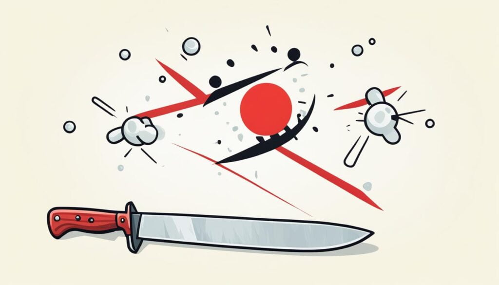 Prévention léchage de couteau