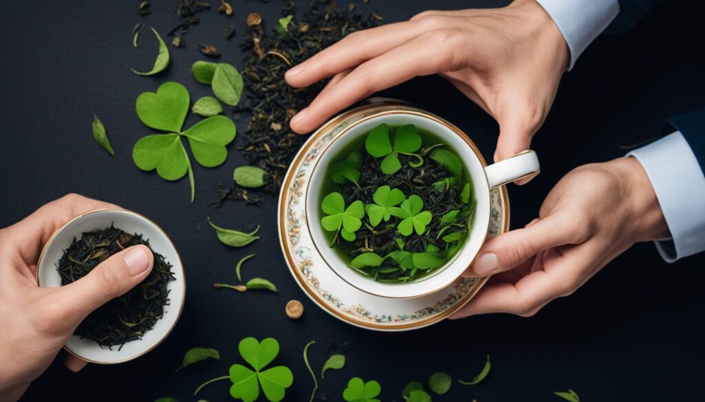 Superstitions des feuilles de thé