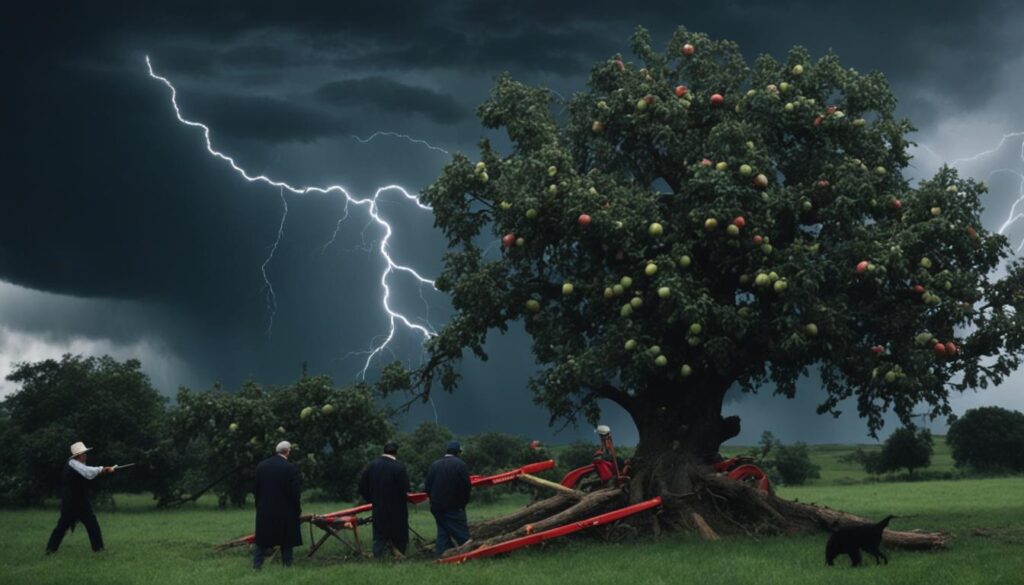 est-ce de la malchance d'abattre un pommier