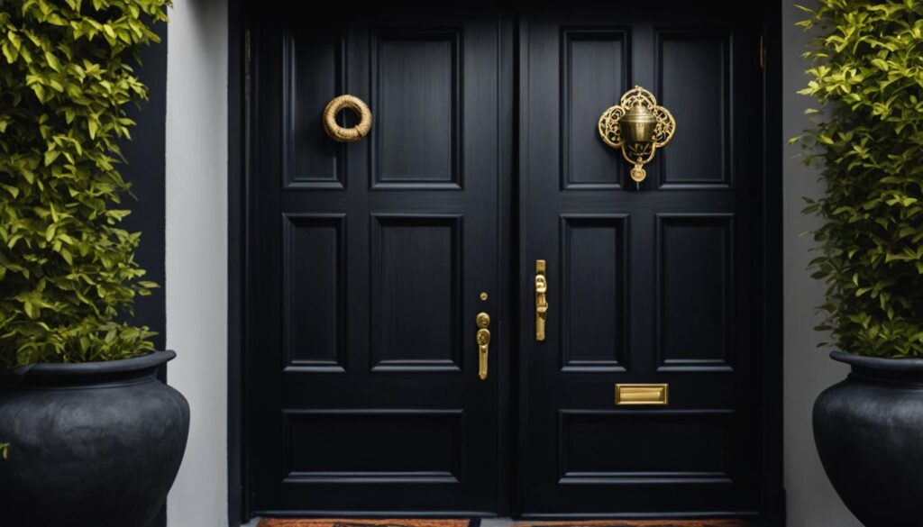 est-ce de la malchance de peindre sa porte d'entrée en noir