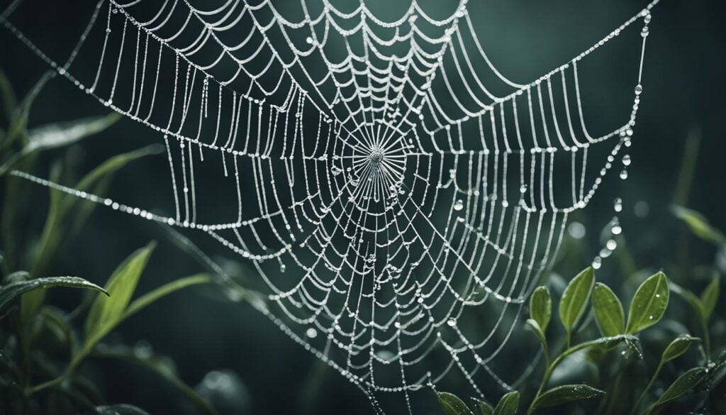 est-ce que c'est de la chance de passer à travers une toile d'araignée