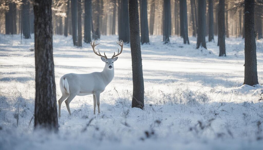 est-ce que c'est de la chance de voir un cerf albinos sauvage