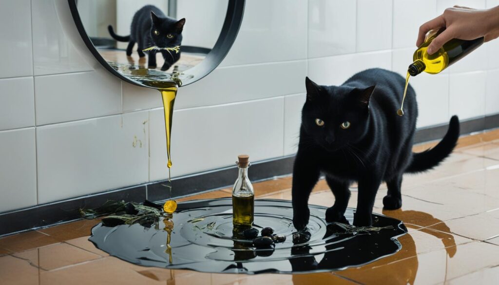 est-ce que c'est de la malchance de jeter de l'huile d'olive