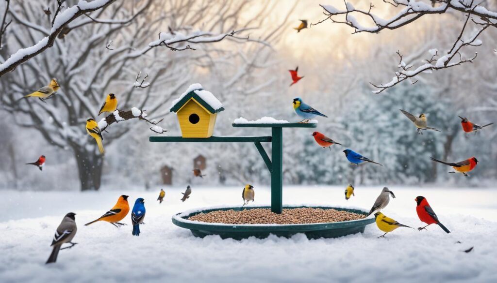 nourrir les oiseaux en hiver