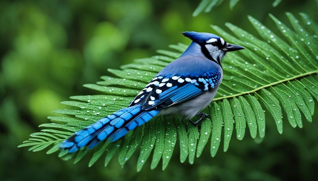 plume de geai bleu plume de geai bleu