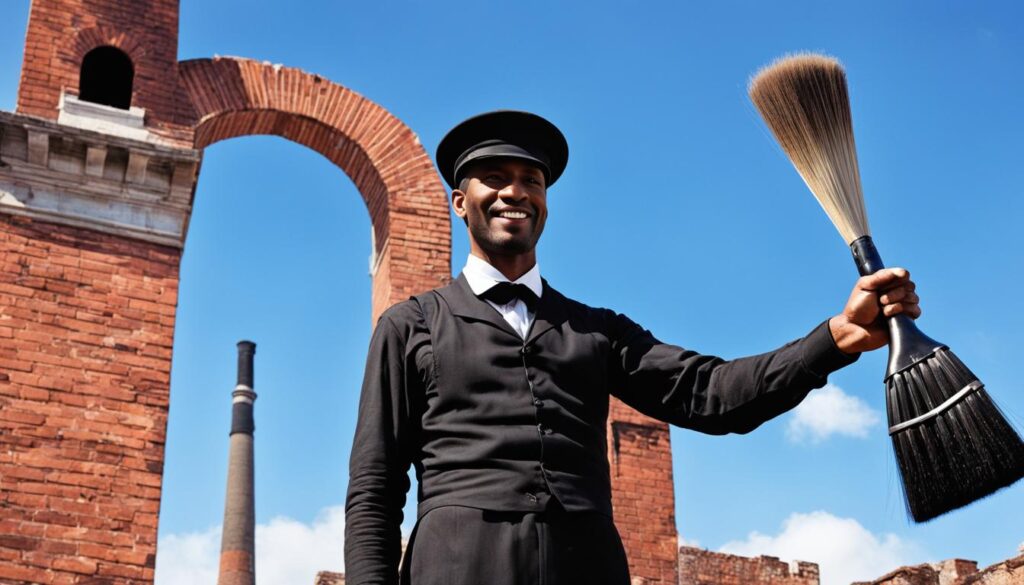 porter chance de serrer la main d'un ramoneur