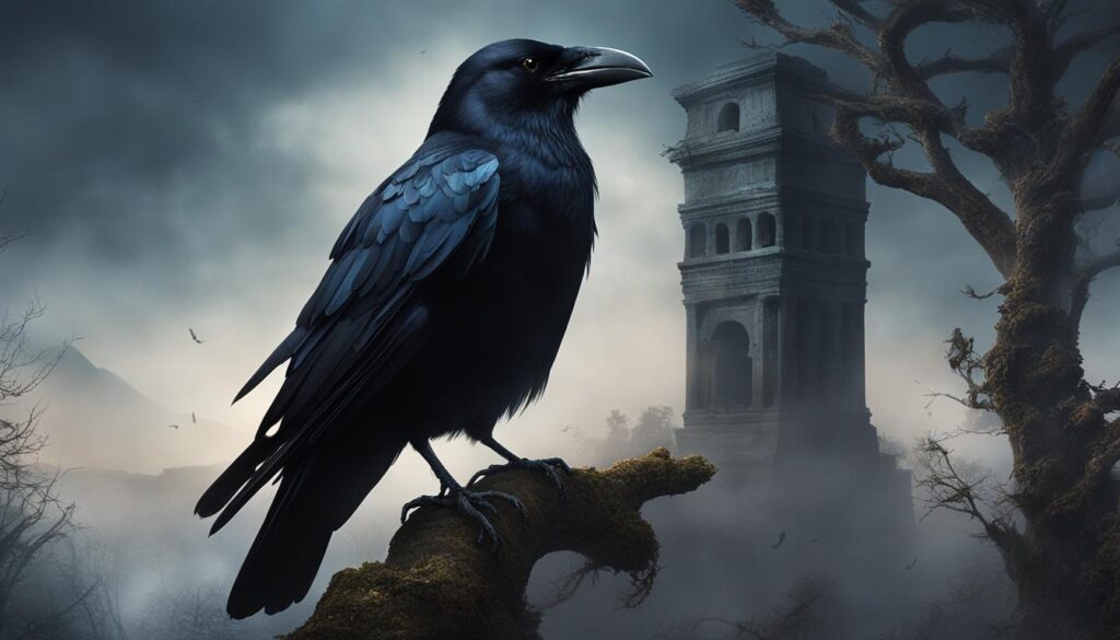 symbolisme du corbeau noir
