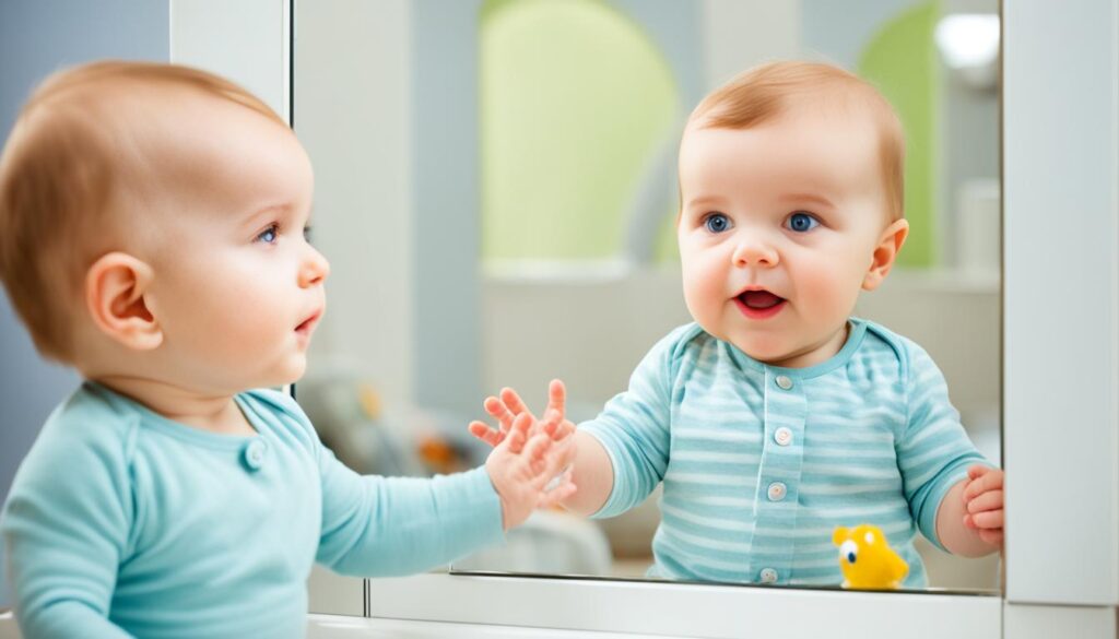 signification bébé regarder dans un miroir