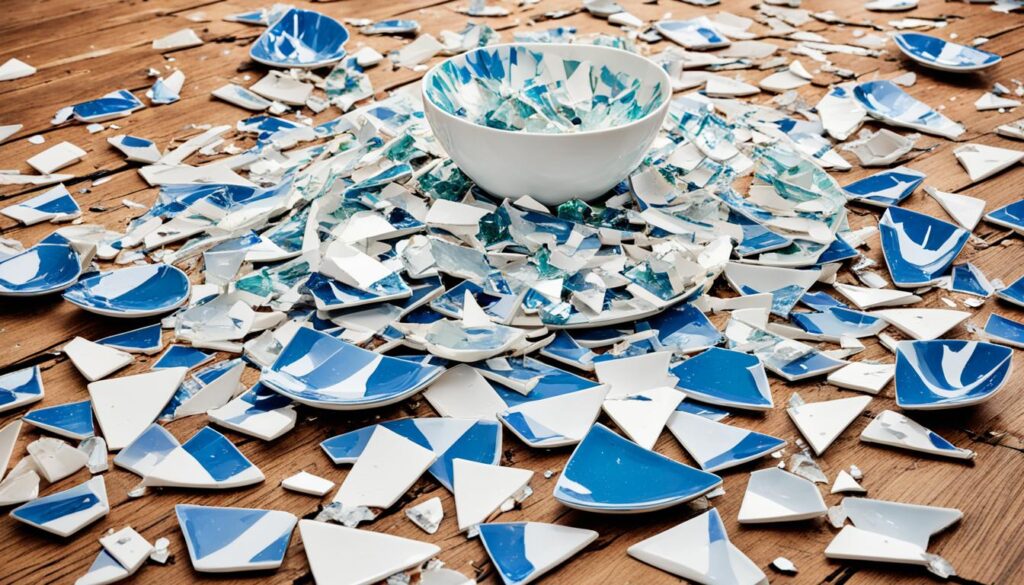 vaisselle cassée
