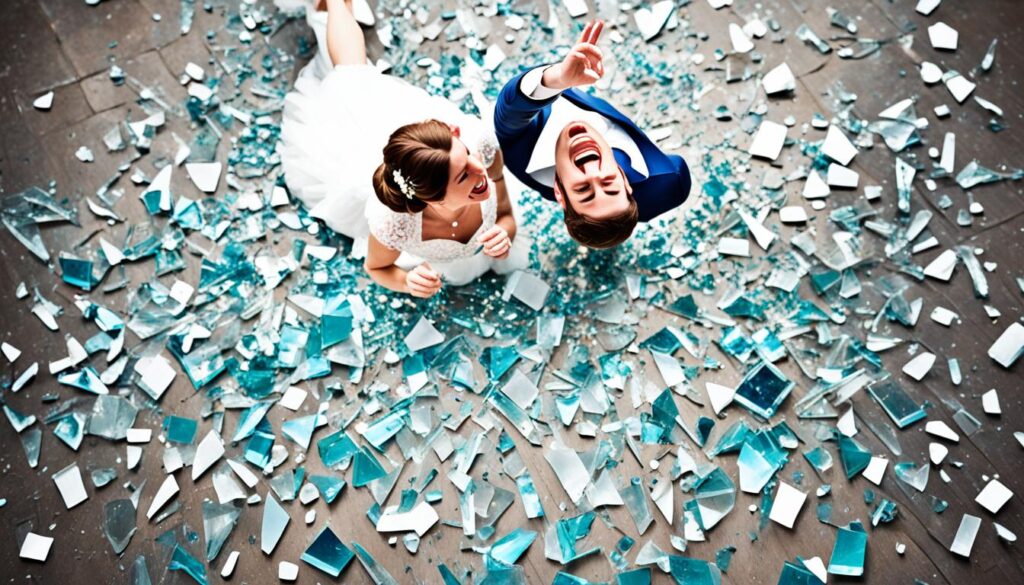 casser du verre à un mariage porte-bonheur