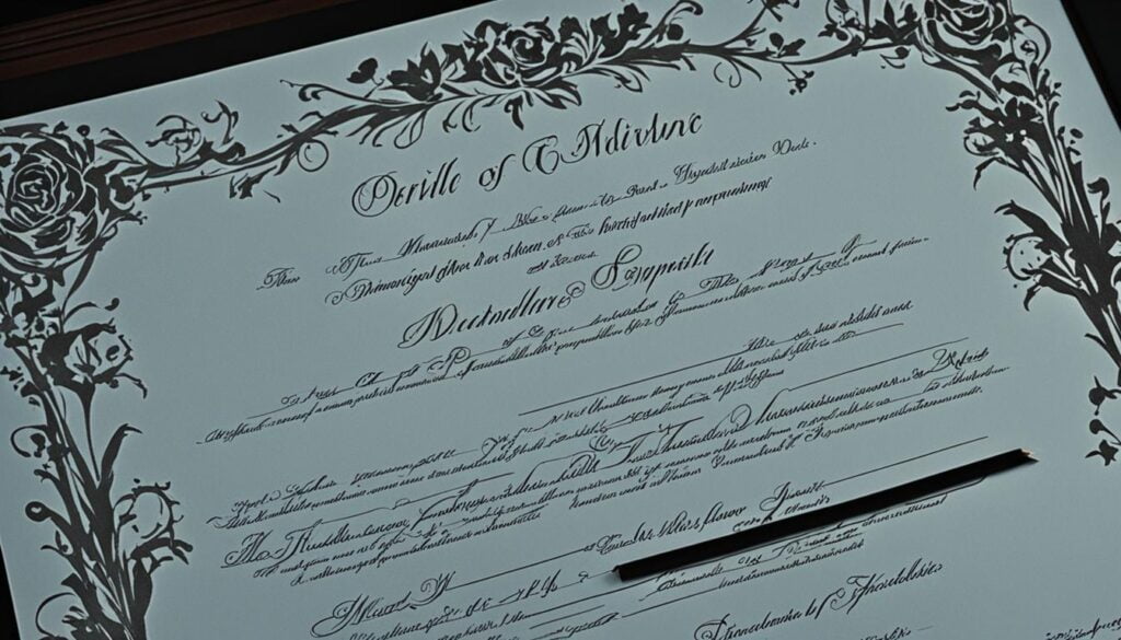 conséquences acte de mariage encadré