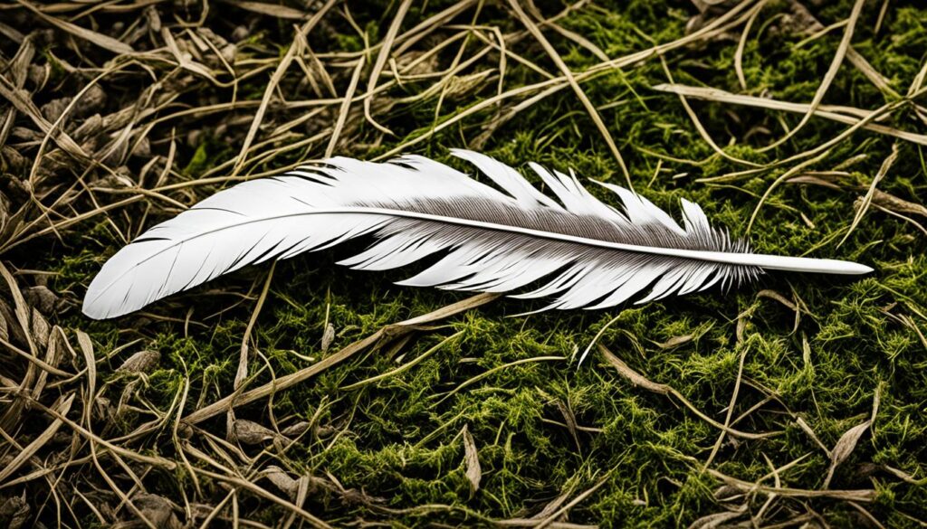 est-ce de la chance de trouver une plume d'aigle