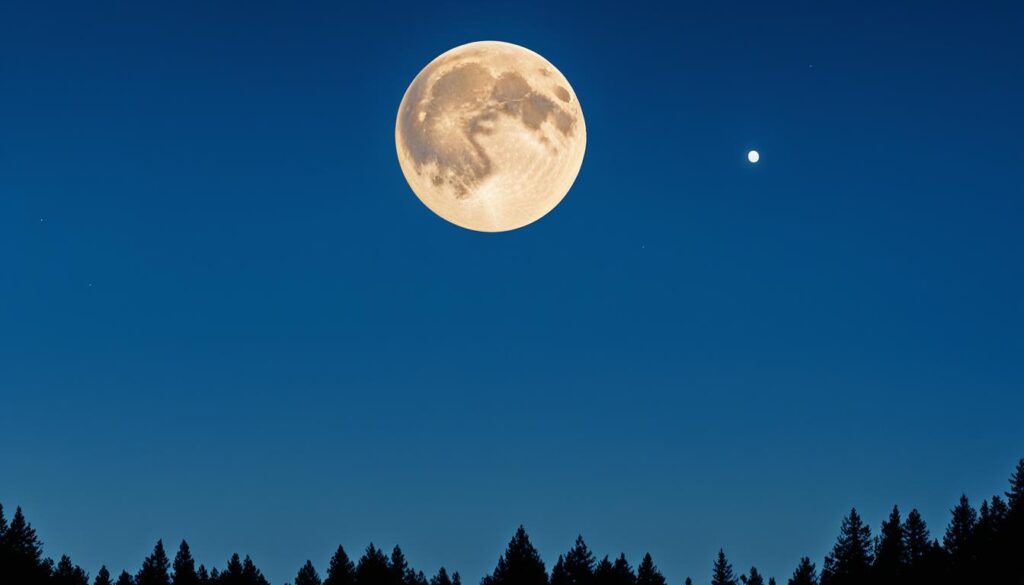 est-ce de la chance de voir la lune en plein jour