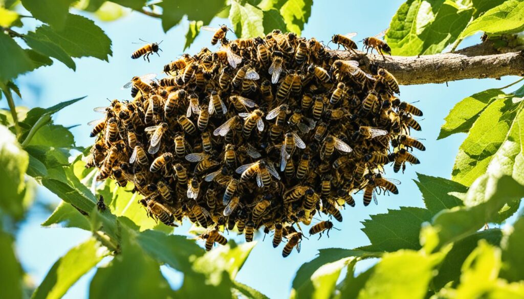 est-ce que c'est de la chance de voir un essaim d'abeilles