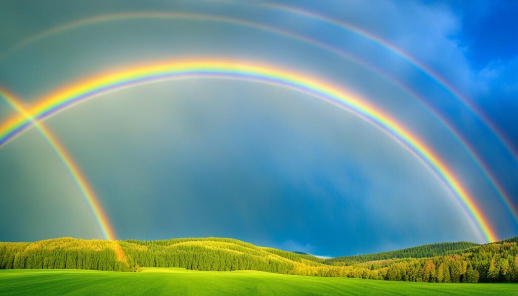 est-ce un signe de chance de voir les deux extrémités d'un arc-en-ciel