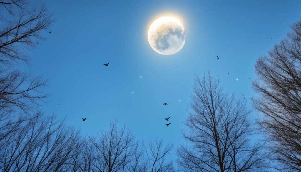 pourquoi la lune est-elle visible en plein jour