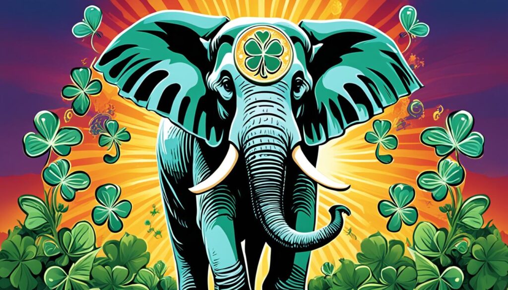 pouvoir et chance de l'éléphant