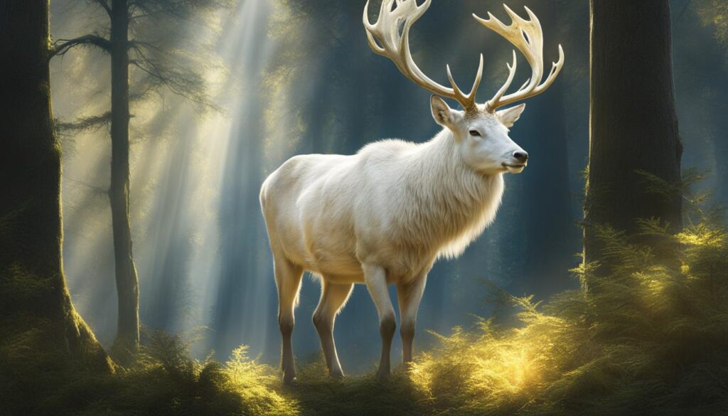 cerf blanc