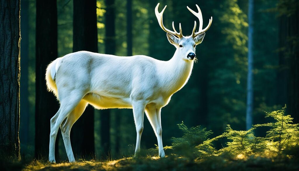 cerf blanc