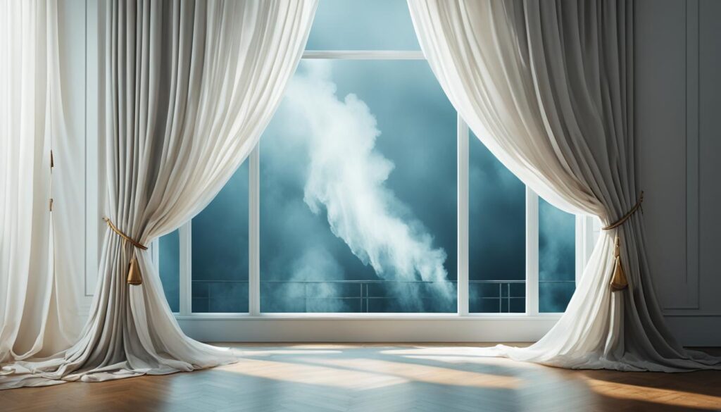 symbolisme fenêtre rideaux